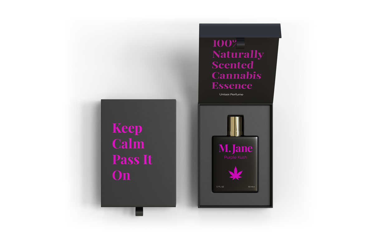 Yellow perfume package